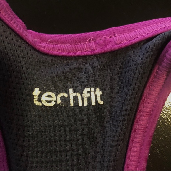 Adidas Techfit Sports Bra Purple & Gray Size XS - Picture 4 of 8